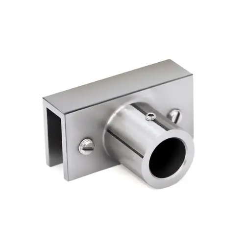 Sleeve Over Glass Mount Fitting for Support Bar - Polished Chrome Sleeve Over Glass Mount Fitting for Support Bar - Polished Chrome