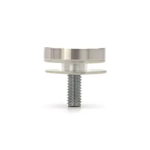 1" X 1/4" Flat Standoff Cap - Brushed Stainless