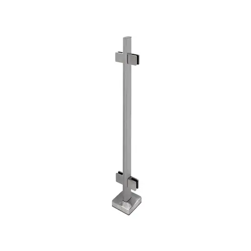 'FP' Series Posts 1" x 2" Rectangular Profile 42" Tall Center Post - Brushed Stainless 'FP' Series Posts 1" x 2" Rectangular Profile 42" Tall Center Post - Brushed Stainless