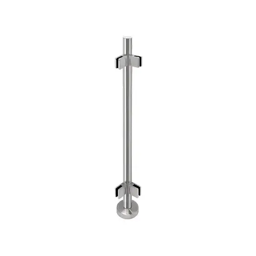 'FP' Series 1.9" Round 42" Tall Corner Post - Polished Stainless 'FP' Series 1.9" Round 42" Tall Corner Post - Polished Stainless