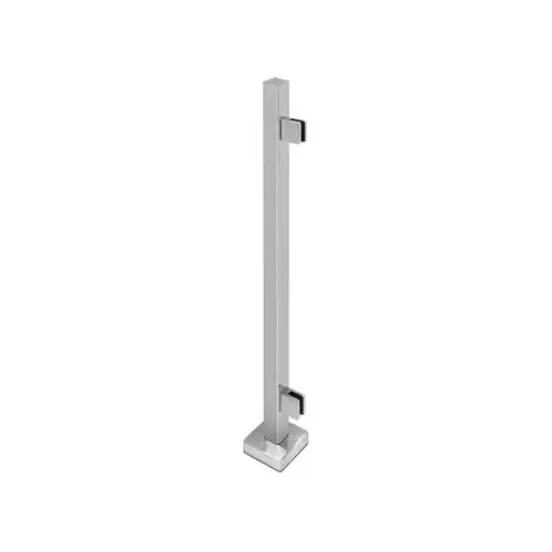'FP' Series 2" x 2" Square 42" Tall End Post - Polished Stainless 'FP' Series 2" x 2" Square 42" Tall End Post - Polished Stainless
