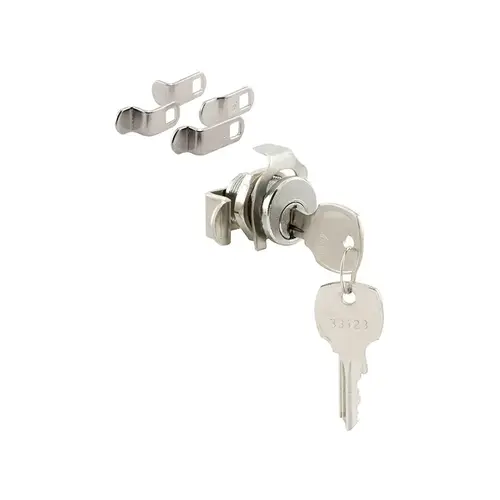 Mailbox Lock - 5 Cam - Nickel - National Keyway - Counter-Clockwise - pack of 10 Mailbox Lock - 5 Cam - Nickel - National Keyway - Counter-Clockwise - pack of 10
