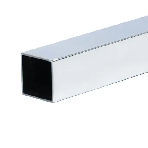 3/4" x 59" Square Support Bar - Polished Chrome