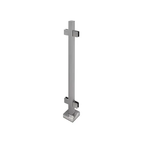 'FP' Series 2" x 2" Square 42" Tall Center Post - Brushed Stainless 'FP' Series 2" x 2" Square 42" Tall Center Post - Brushed Stainless