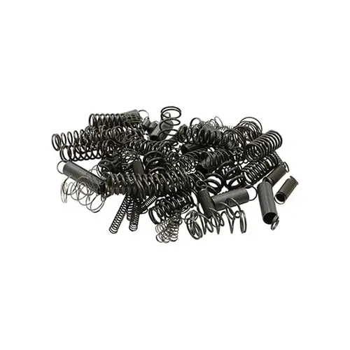 Spring Assortment - Spring Steel Construction - Nickel-Plated Finish - 20 Extension Springs - 64 Compression Springs - pack of 1 Spring Assortment - Spring Steel Construction - Nickel-Plated Finish - 20 Extension Springs - 64 Compression Springs - pack of 1