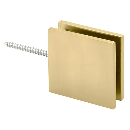 Square Wall Mount Pivotable Transom Clamp - Satin Brass Square Wall Mount Pivotable Transom Clamp - Satin Brass