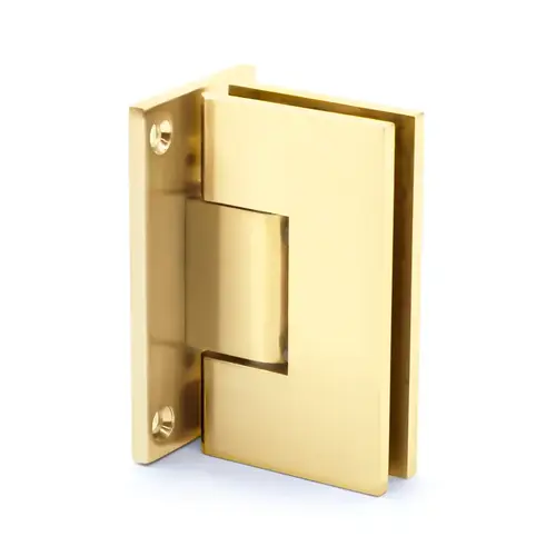 Glendale Series Wall Mount Hinge - Full Back Plate - Polished Brass Glendale Series Wall Mount Hinge - Full Back Plate - Polished Brass