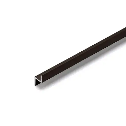 Aluminum Z-Bar Channel- Dark Black/Bronze Anodized 23" Length - pack of 50 Aluminum Z-Bar Channel- Dark Black/Bronze Anodized 23" Length - pack of 50