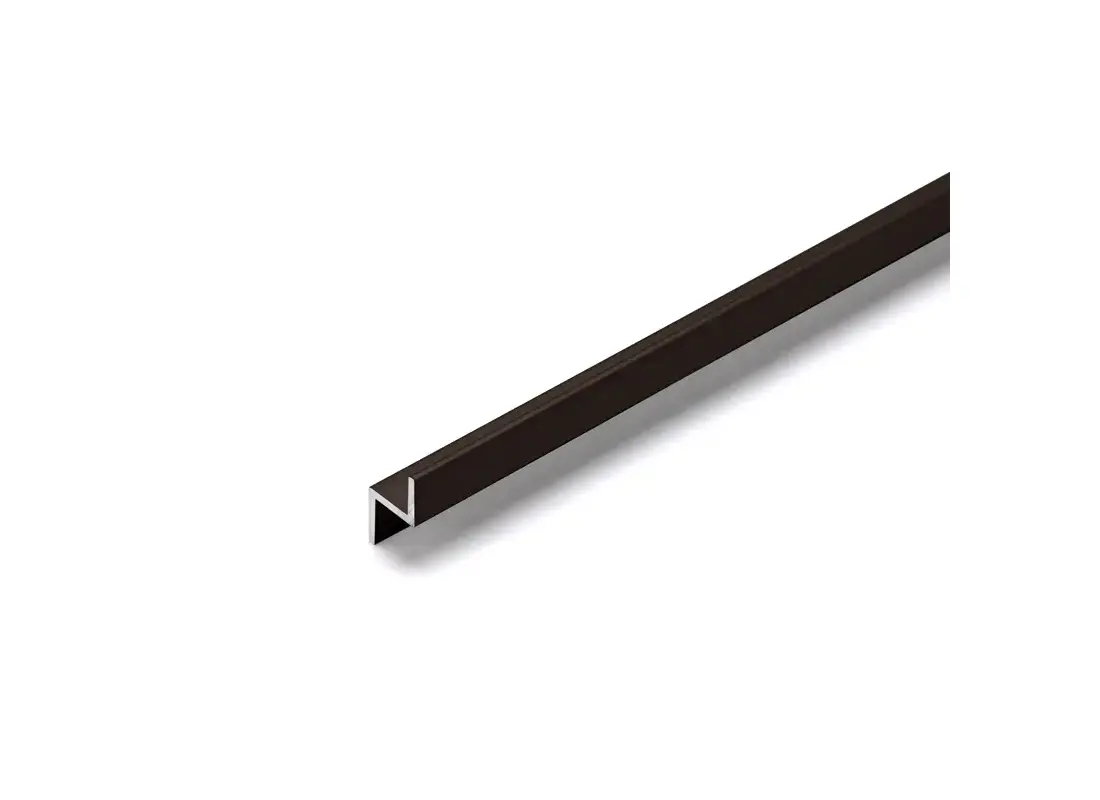 Brixwell D1626DU-CCP12 Aluminum Z-Bar Channel- Dark Black/Bronze