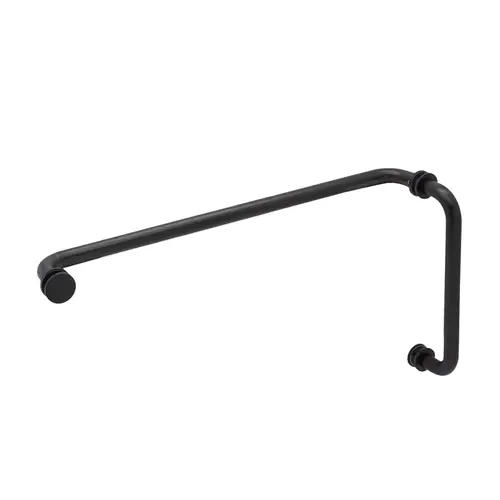 8" x 22" Pull / Towel Bar Combo With Metal Washers - Matte Black 8" x 22" Pull / Towel Bar Combo With Metal Washers - Matte Black