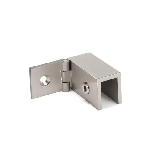 FHC SFCAW1RPN Right Hand Adjustable Wall Mount Slip Fit Glass Clamp, Brass Material, 5/16" To 1/2" Glazing Thickness, Polished Nickel Finish Right Hand Adjustable Wall Mount Slip Fit Glass Clamp, Brass Material, 5/16" To 1/2" Glazing Thickness, Polished Nickel Finish