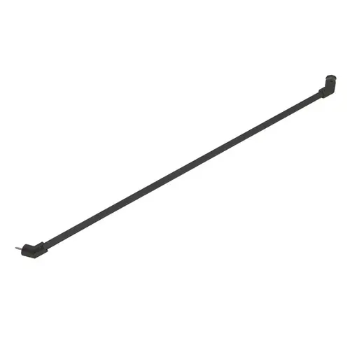Through Glass Support Bar for 1/4" to 1/2" Glass - 39" Long - Matte Black