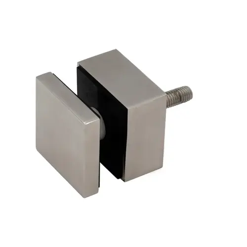 Glass Rail Standoff Base And Cap 2" Square x 1" Long - Brushed Stainless Glass Rail Standoff Base And Cap 2" Square x 1" Long - Brushed Stainless