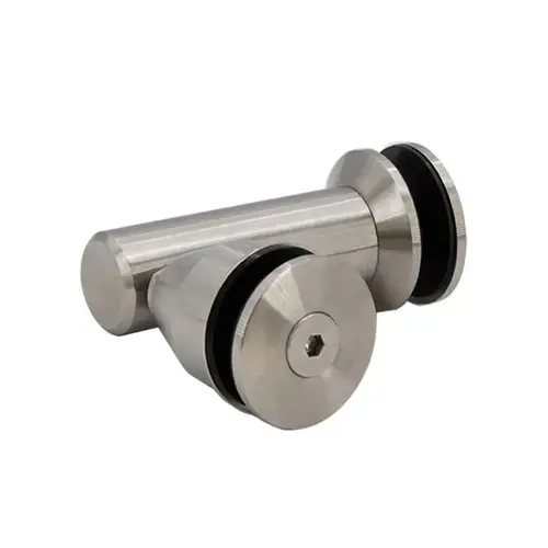 90 Degree Swivel Bracket Glass-to-Glass - Brushed Stainless 90 Degree Swivel Bracket Glass-to-Glass - Brushed Stainless