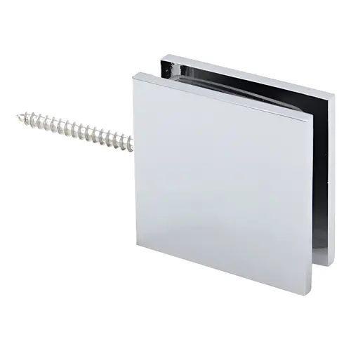 Square Wall Mount Pivotable Transom Clamp - Polished Chrome Square Wall Mount Pivotable Transom Clamp - Polished Chrome