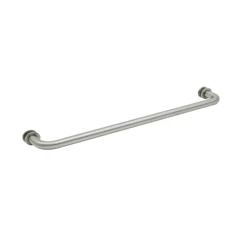 Single Sided Tubular Towel Bar, Brass Material, 20" Center To Center, 3/4" Tube Diameter, Brushed Nickel Finish Single Sided Tubular Towel Bar, Brass Material, 20" Center To Center, 3/4" Tube Diameter, Brushed Nickel Finish