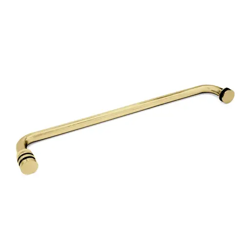 18" Towel Bar/Modern Knob Combo - Satin Brass 18" Towel Bar/Modern Knob Combo - Satin Brass