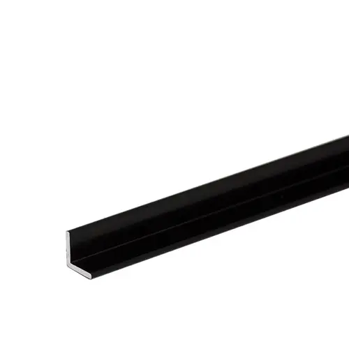 Aluminum 1/2" Angle Extrusion- Matte Black  95" Length