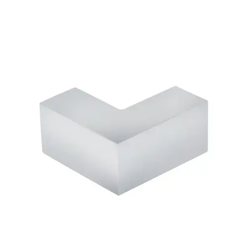 90 Degree Slip Fit Glass Clamp, Brass Material, 3/8" to 1/2" Glazing Thickness, 90 Degree Mounting Angle, Polished Chrome Finish