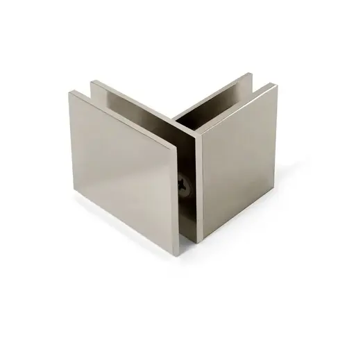 Square 90 Degree Pivot Transom Clamp - Polished Nickel Square 90 Degree Pivot Transom Clamp - Polished Nickel
