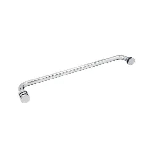 24" Towel Bar/Modern Knob Combo - Polished Chrome 24" Towel Bar/Modern Knob Combo - Polished Chrome