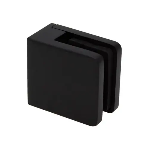 SQ Series Glass Clamp with Flat Base for 3/4" and 13/16" Glass - Matte Black SQ Series Glass Clamp with Flat Base for 3/4" and 13/16" Glass - Matte Black