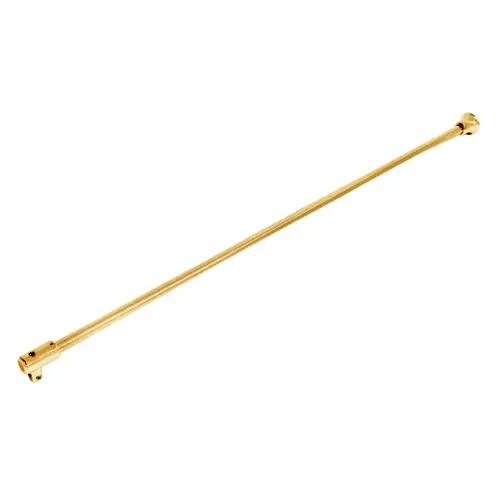 Support Bar 39" Long Fixed Panel Wall-to-Glass for 3/8" to 1/2" Glass - Satin Brass