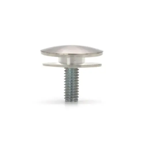 1" x 1/8" Low Profile Standoff Cap - Brushed Stainless 1" x 1/8" Low Profile Standoff Cap - Brushed Stainless