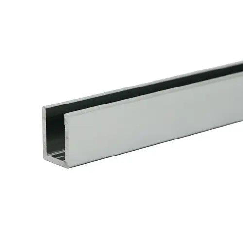 Classic U-Channel for 3/8" Glass - Brite Chrome Anodized 72" Length - pack of 10 Classic U-Channel for 3/8" Glass - Brite Chrome Anodized 72" Length - pack of 10