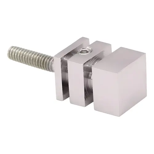 Single Sided Square Knob for Towel Bars - M6 X 1.0 Thread - Brushed Nickel Single Sided Square Knob for Towel Bars - M6 X 1.0 Thread - Brushed Nickel