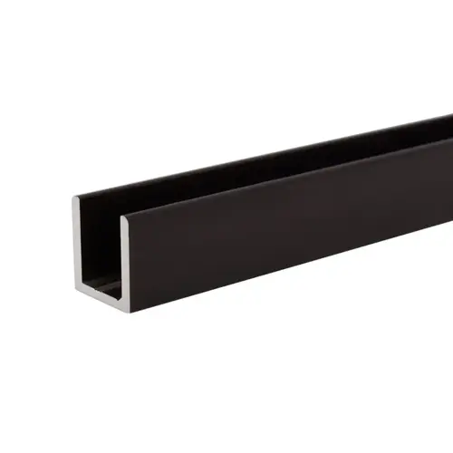 Classic U-Channel, 1/4" Glass Thickness, 95" Length, Oil Rubbed Bronze Finish Classic U-Channel, 1/4" Glass Thickness, 95" Length, Oil Rubbed Bronze Finish