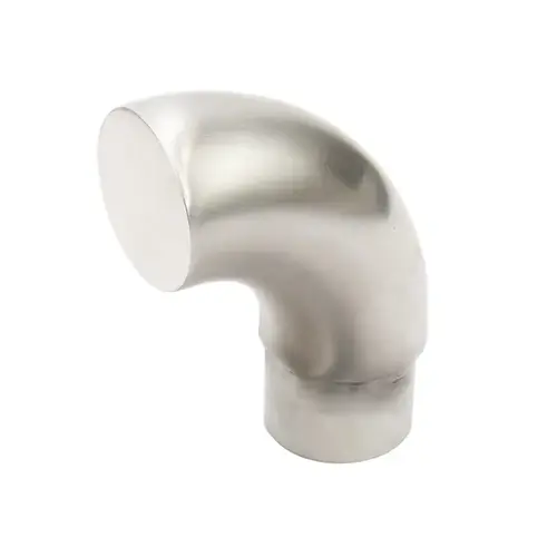 Steel Handrail Returned End Cap 1-1/2" Dia .050" wall - Brushed Stainless Steel Handrail Returned End Cap 1-1/2" Dia .050" wall - Brushed Stainless