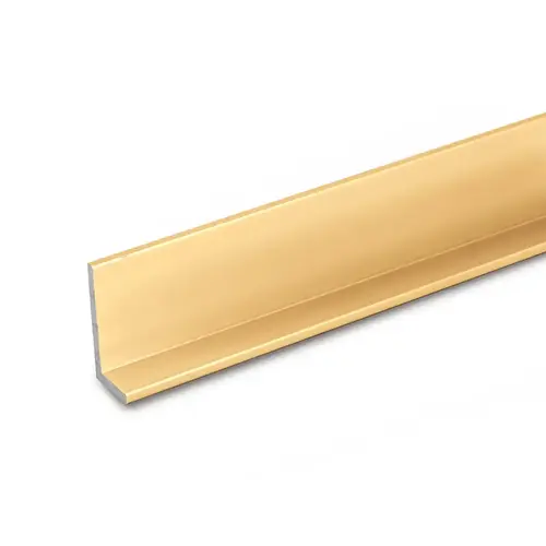 3/8" L-BarExtrusion - Brite Gold Anodized 95" Length - pack of 50 3/8" L-BarExtrusion - Brite Gold Anodized 95" Length - pack of 50
