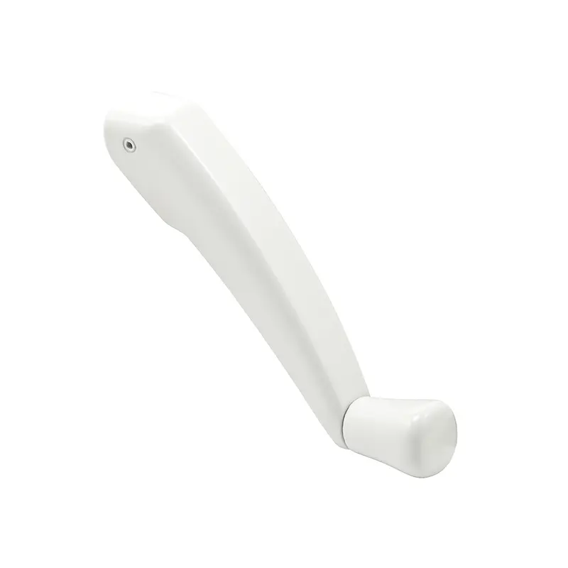 FHC Folding Crank Handle For 11/32 Spindle Casement And Awning Window Operators - Diecast Zinc - White Enamel Finish (Single Pack) TH22253 FHC Folding Crank Handle For 11/32 Spindle Casement And Awning Window Operators - Diecast Zinc - White Enamel Finish (Single Pack) TH22253