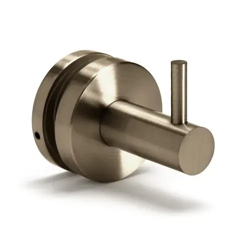 Peg Robe/Towel Hook for 3/8" and 1/2" Glass - Brushed Bronze Peg Robe/Towel Hook for 3/8" and 1/2" Glass - Brushed Bronze