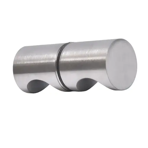 Brushed Chrome Back-to-Back E-Z Grip Style Knobs Brushed Chrome Back-to-Back E-Z Grip Style Knobs