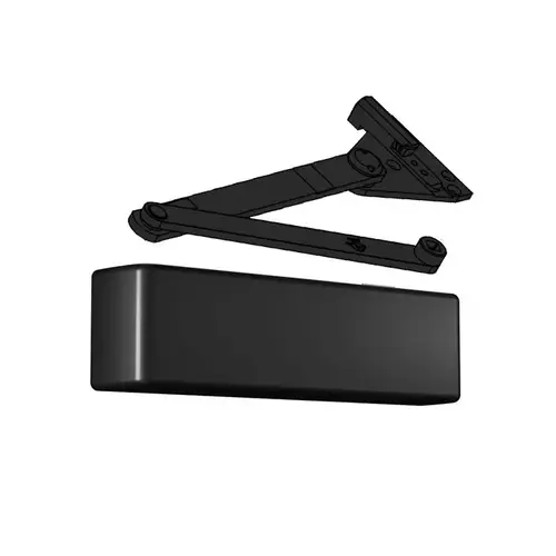 Surface Mount Cast Iron Door Closer Adjustable 1-6 with Heavy Duty Parallel Arm with Compression Stop Black Finish Surface Mount Cast Iron Door Closer Adjustable 1-6 with Heavy Duty Parallel Arm with Compression Stop Black Finish