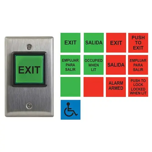 CM-30U Pushbutton Satin Stainless Steel CM-30U Pushbutton Satin Stainless Steel