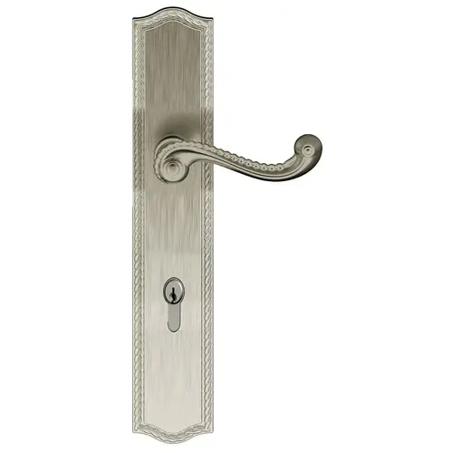 Bristol Multi Point Trim Inactive Outside and Active Inside Configuration 1 Lifetime Satin Nickel Finish Bristol Multi Point Trim Inactive Outside and Active Inside Configuration 1 Lifetime Satin Nickel Finish