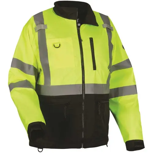 8351 XL Lime Hi-Vis Windbreaker Water-Resistant Jacket 8351 XL Lime Hi-Vis Windbreaker Water-Resistant Jacket