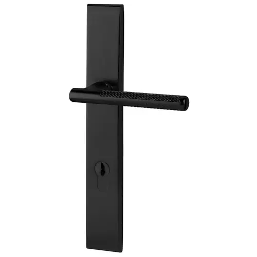 Lakeshore Multi Point Trim Keyed Entry with Turn Knob Configuration 4 Satin Black Finish Lakeshore Multi Point Trim Keyed Entry with Turn Knob Configuration 4 Satin Black Finish