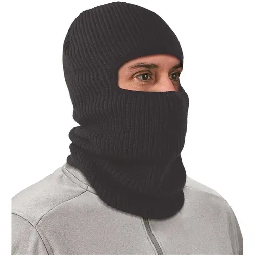 N-Ferno Balaclava, 6829, 2-Layer Acrylic Rib Knit, Navy N-Ferno Balaclava, 6829, 2-Layer Acrylic Rib Knit, Navy