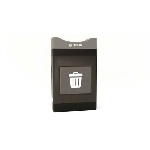 Commercial Zone Avante Trash Container, 30-Gallon Shallow Open Top Unit, Liner Included