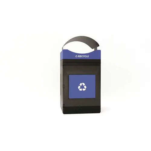 Commercial Zone Avante Recycle Container, 55-Gallon Unit W/Canopy Lid, Liner Included Commercial Zone Avante Recycle Container, 55-Gallon Unit W/Canopy Lid, Liner Included