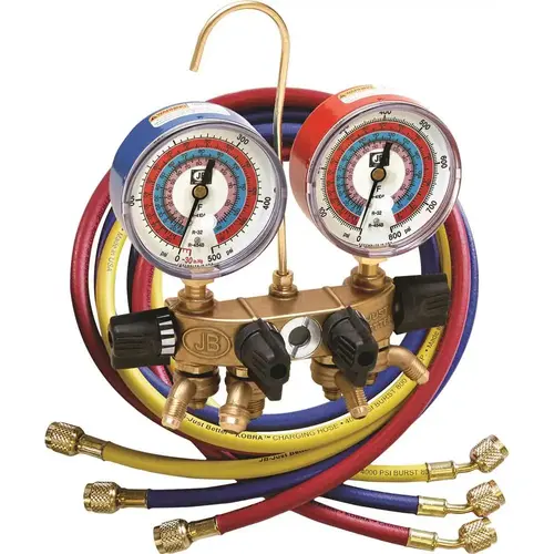 Revolver 4-Valve Ball Valve Manifold For A2l Refrigerants