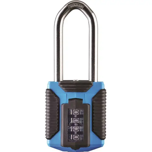 All Terrain Combination Padlock, 4 Wheel, Extra Long Shackle Orange All Terrain Combination Padlock, 4 Wheel, Extra Long Shackle Orange