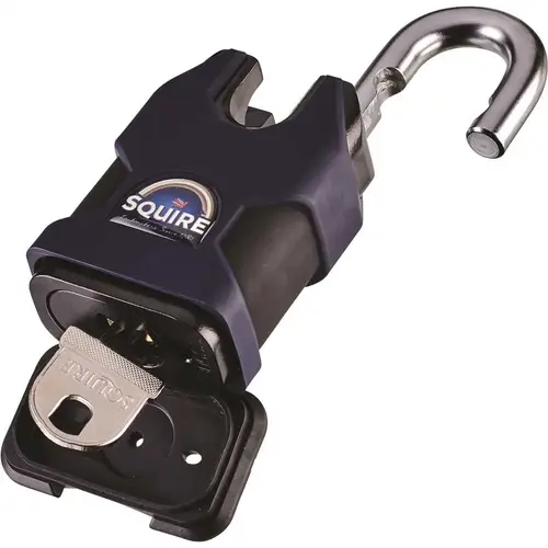Stronghold Heavy Duty Padlock, Boron Steel, Closed Shackle, Keyed