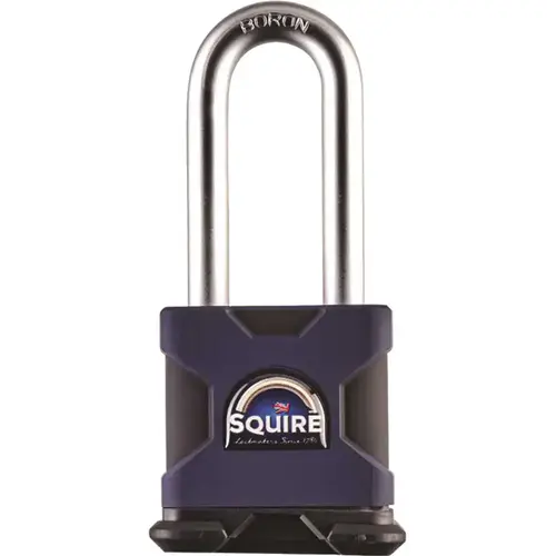 Stronghold Premium Padlock, Boron Steel, Open Shackle, Keyed Alike
