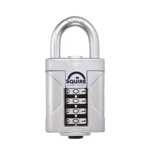 Vulcan Combi 50 Combination Padlock, Boron Steel, Open Shackle