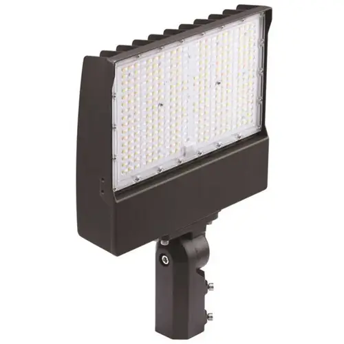 LED Slim Flood With Photocell, Slip Fitter, 3 Cct, 100w, Bronze LED Slim Flood With Photocell, Slip Fitter, 3 Cct, 100w, Bronze